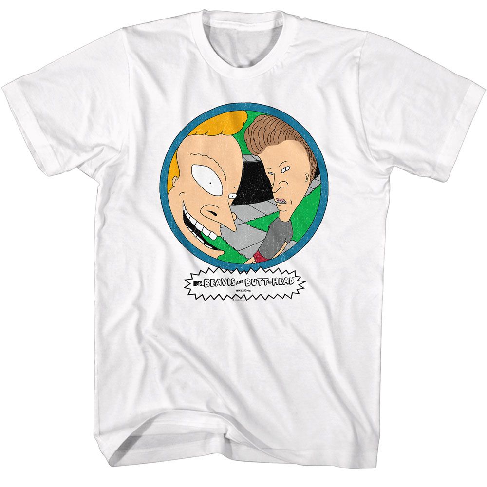 BEAVIS AND BUTT-HEAD Eye-Catching T-Shirt, Peep Hole