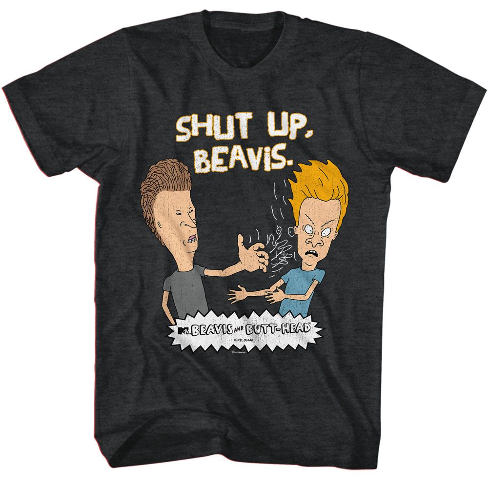 BEAVIS AND BUTT-HEAD Eye-Catching T-Shirt, Shut Up