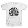 BROKEN BONES Powerful T-Shirt, Classic Skull Logo White