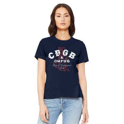 Women Exclusive CBGB Eye-Catching T-Shirt, Snakes