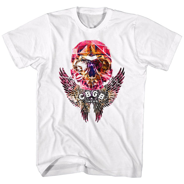 CBGB Eye-Catching T-Shirt, Faceted Skull Wings