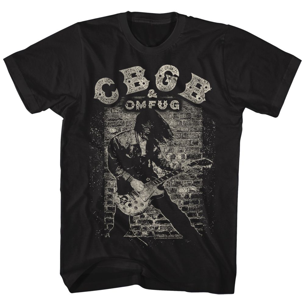 CBGB Eye-Catching T-Shirt, Guitar