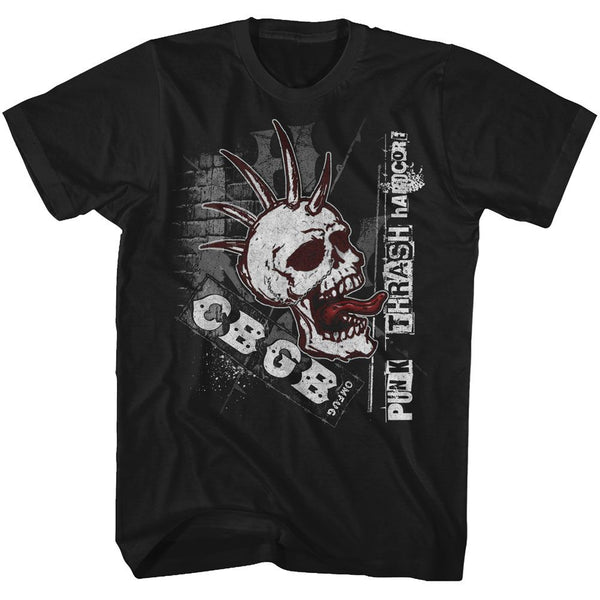 CBGB Eye-Catching T-Shirt, Screaming Skull
