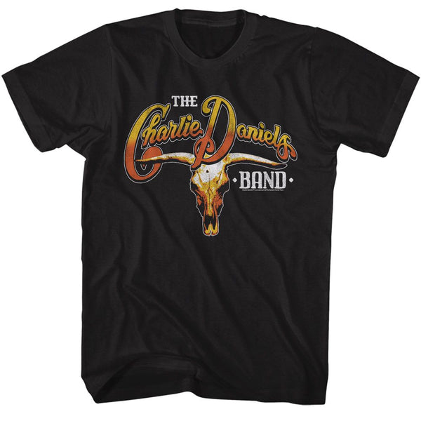CHARLIE DANIELS BAND Eye-Catching T-Shirt, Cow Skull and Logo