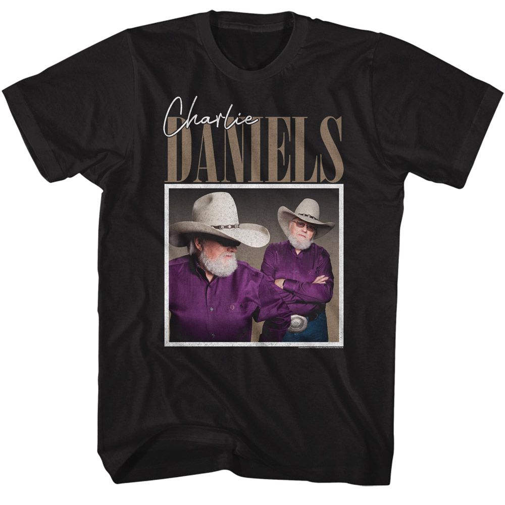 CHARLIE DANIELS BAND Eye-Catching T-Shirt, 2 Photos