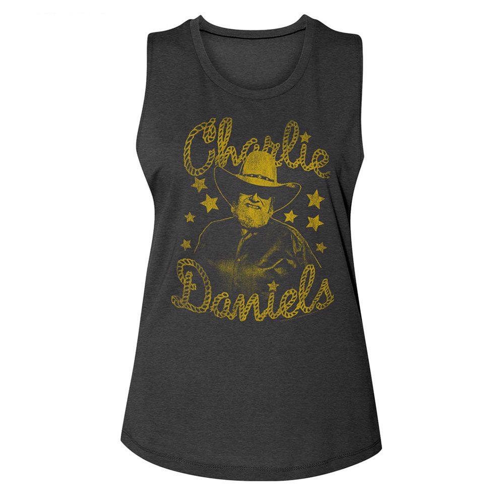 CHARLIE DANIELS BAND Tank Top, Cdb And Stars