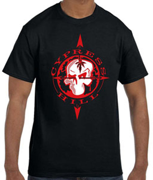CYPRESS HILL Spectacular T-Shirt, Skull on Black