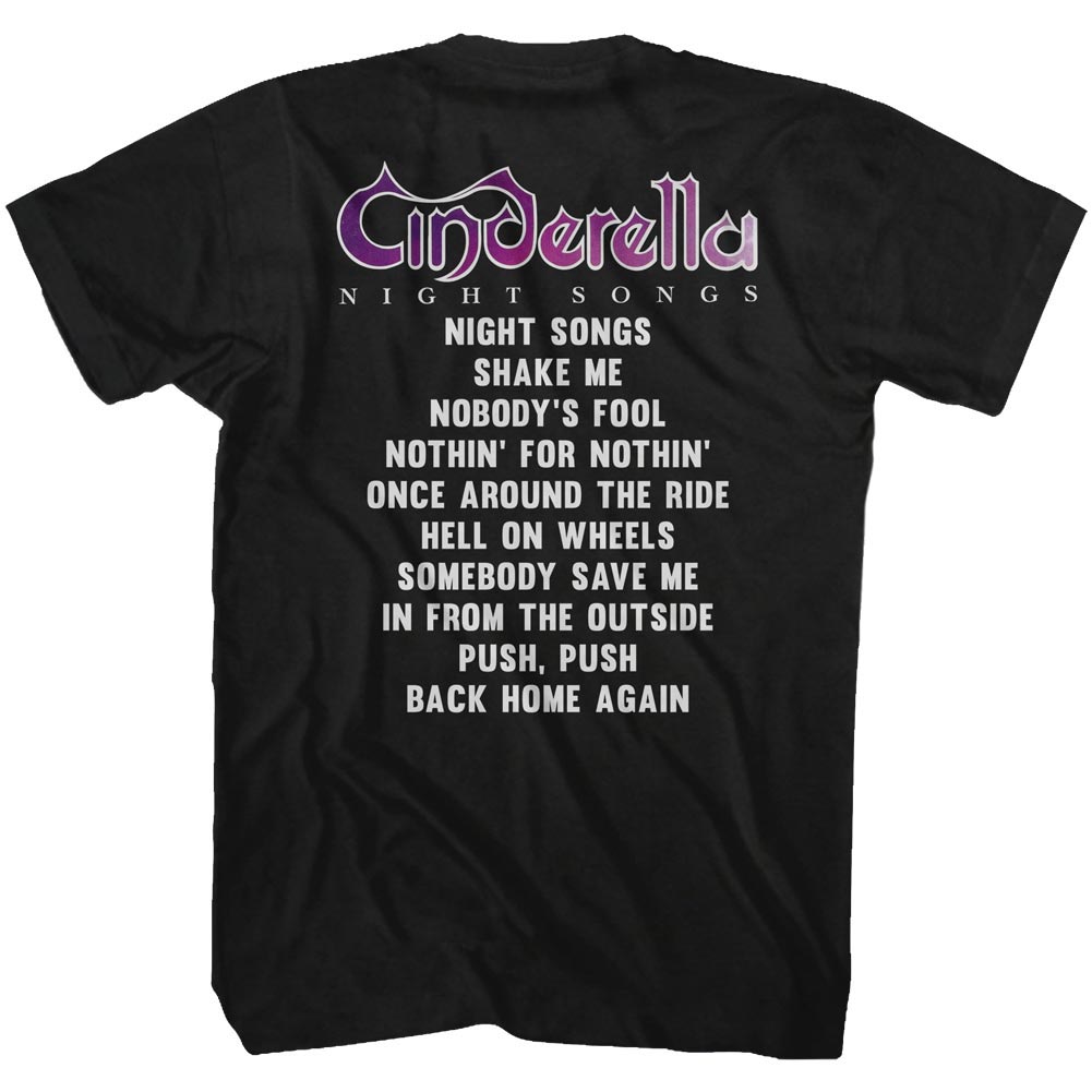 CINDERELLA Eye-Catching T-Shirt, Night Songs Album