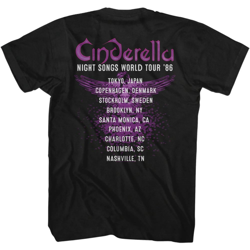 CINDERELLA Eye-Catching T-Shirt, Night Songs Tour 86