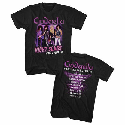 CINDERELLA Eye-Catching T-Shirt, Night Songs Tour 86