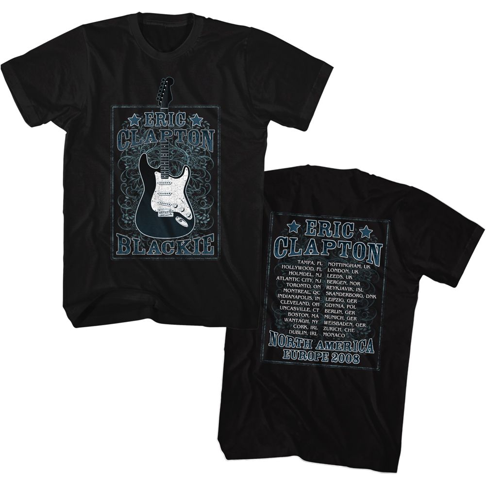 ERIC CLAPTON Eye-Catching T-Shirt, NA Europe Tour