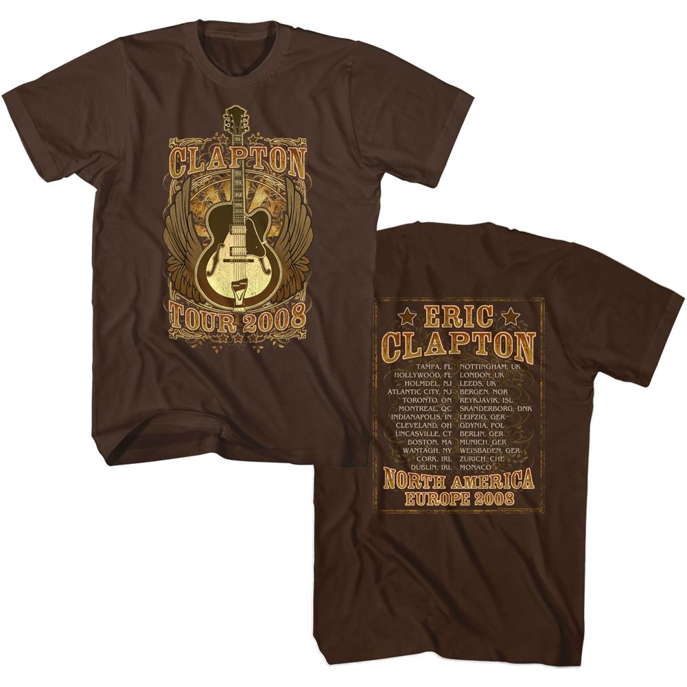 ERIC CLAPTON Eye-Catching T-Shirt, Tour 2008