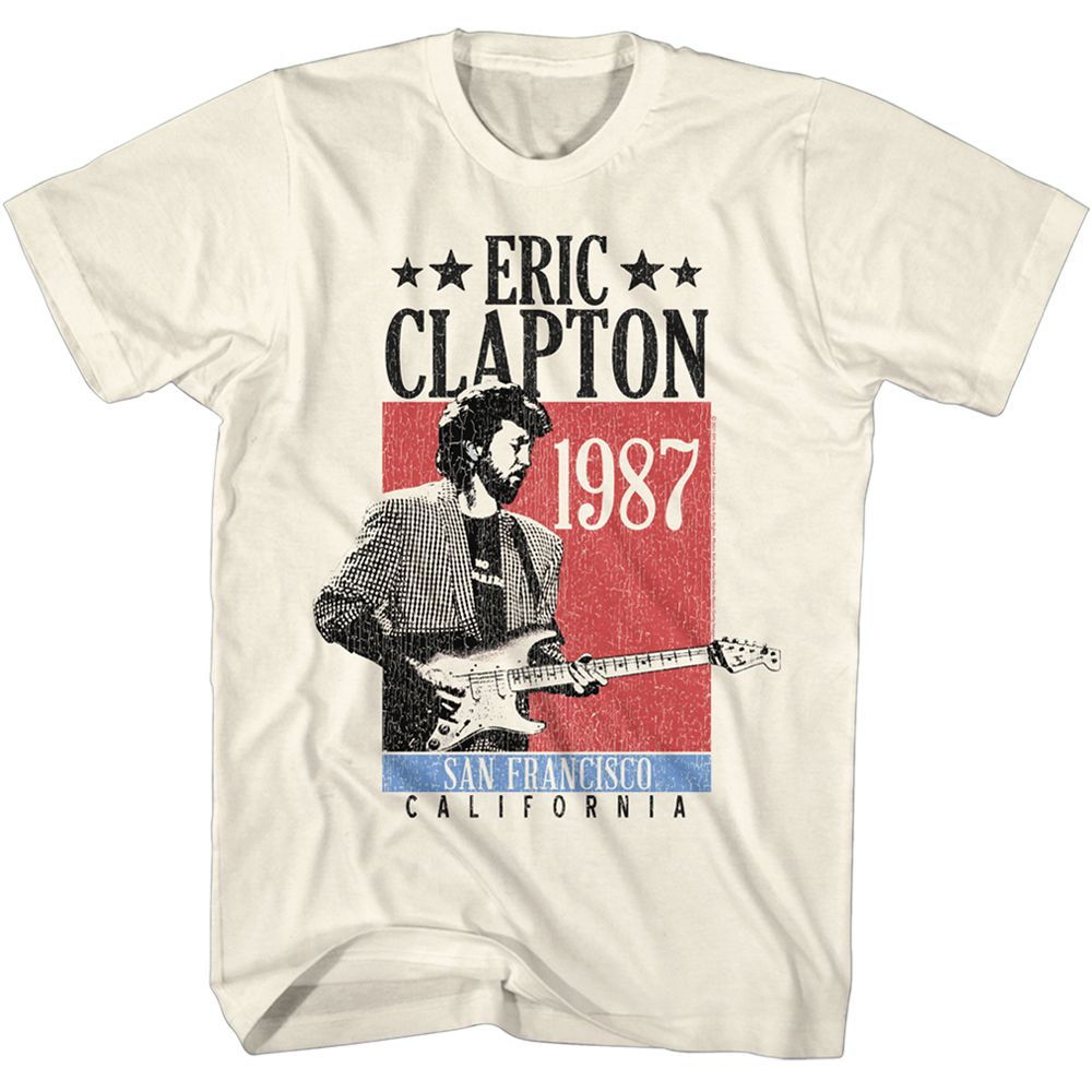 ERIC CLAPTON Eye-Catching T-Shirt, San Francisco 1987