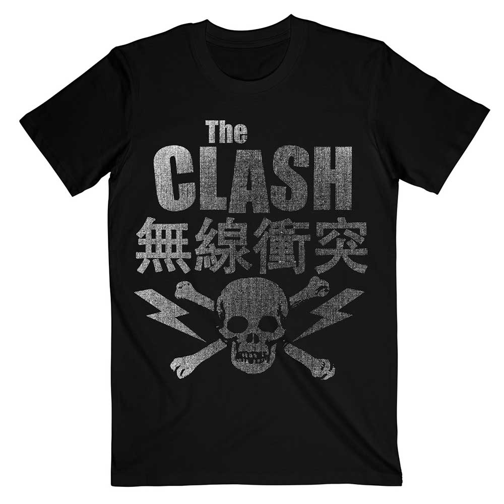 THE CLASH Attractive T-Shirt, Skull &amp; Crossbones