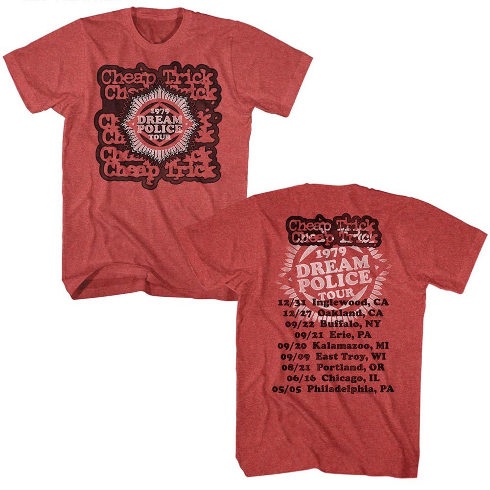 CHEAP TRICK Eye-Catching T-Shirt, Dream Police Tour