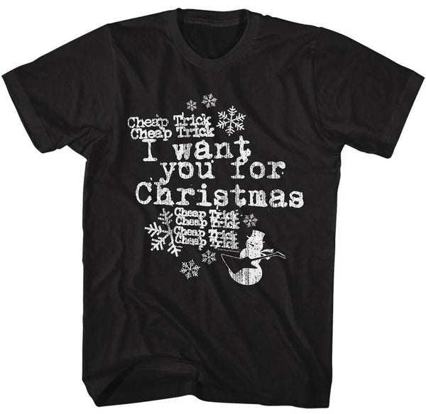 CHEAP TRICK Eye-Catching T-Shirt, I Want You for Christmas