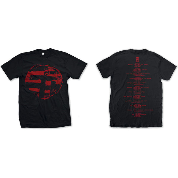 THE CURE Attractive T-Shirt, Eastern Red Logo
