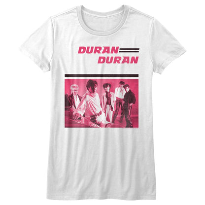 Women Exclusive DURAN DURAN Eye-Catching T-Shirt, PinkDuran