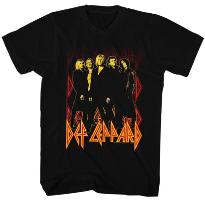 DEF LEPPARD Eye-Catching T-Shirt, On Fire