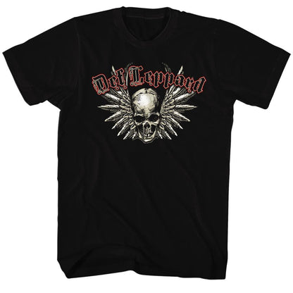 DEF LEPPARD Eye-Catching T-Shirt, Skull