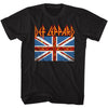 DEF LEPPARD Eye-Catching T-Shirt, UK Flag