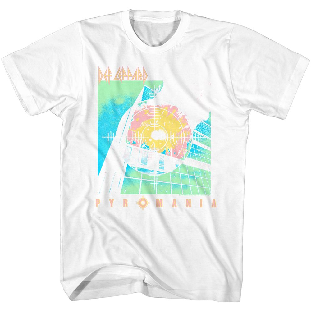 DEF LEPPARD Eye-Catching T-Shirt, Bright Pyro