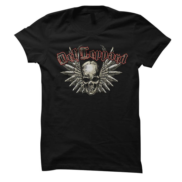 Women Exclusive DEF LEPPARD T-Shirt, Skull