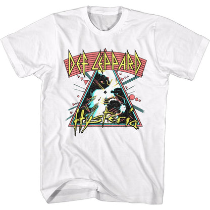 DEF LEPPARD Eye-Catching T-Shirt, Hysteria White