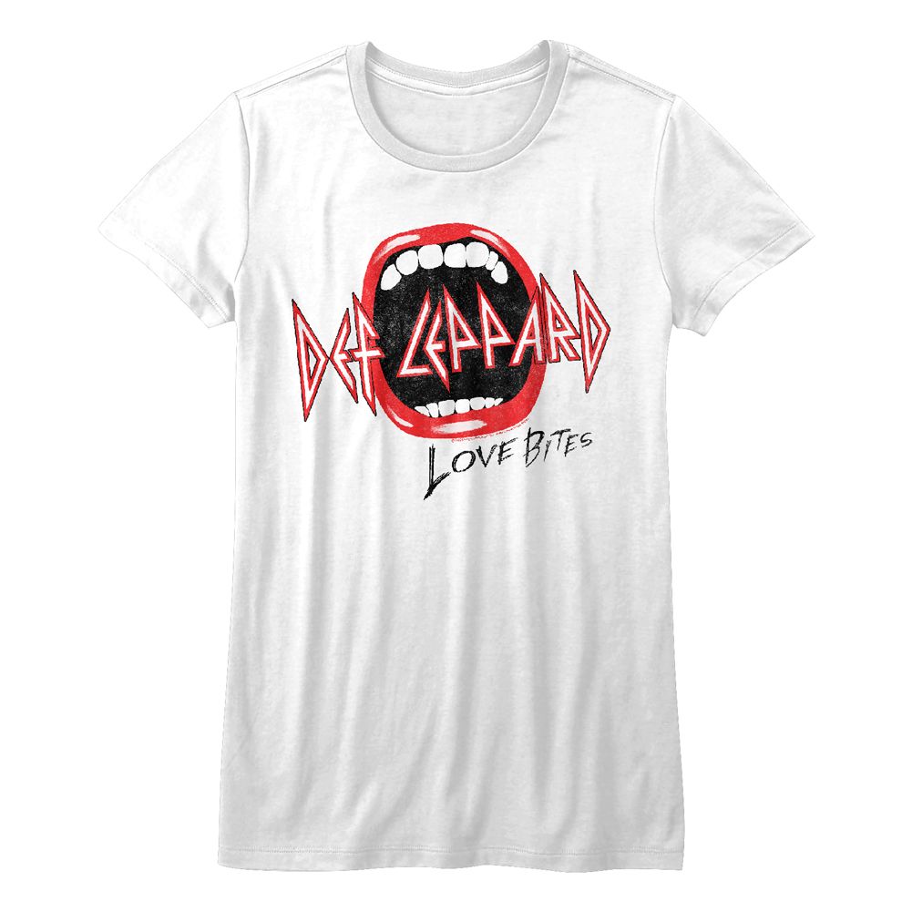 Women Exclusive DEF LEPPARD T-Shirt, Mouth Bites