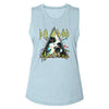 Women Exclusive DEF LEPPARD Eye-Catching Muscle Tank, Hysteria Coral