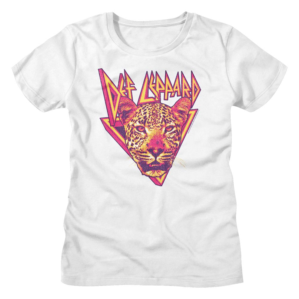 Women Exclusive DEF LEPPARD T-Shirt, Leopard