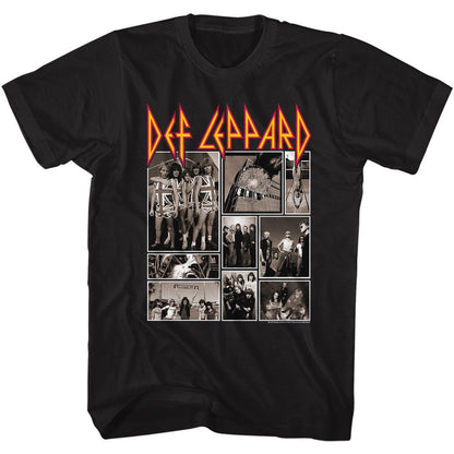 DEF LEPPARD Eye-Catching T-Shirt, Collage