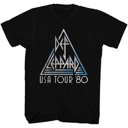 DEF LEPPARD Eye-Catching T-Shirt, USA Tour &