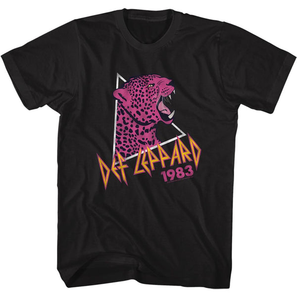 DEF LEPPARD Eye-Catching T-Shirt, Pink Leopard