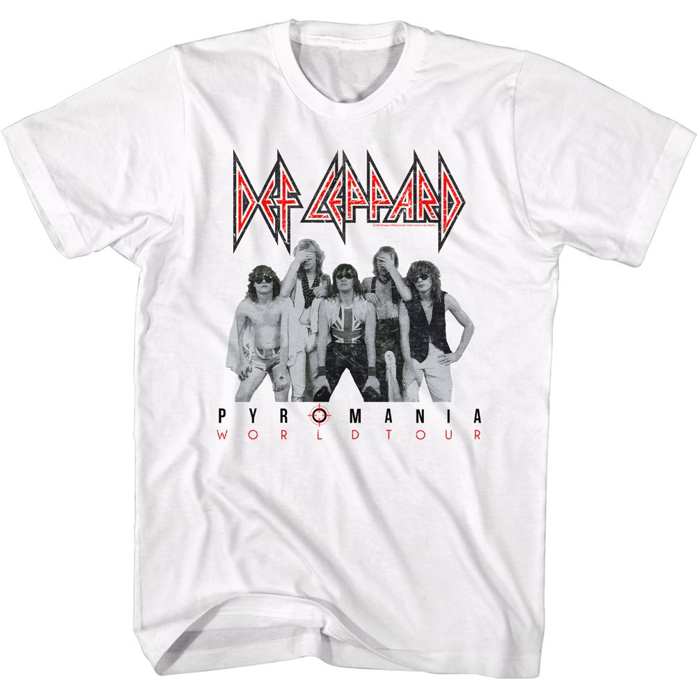 DEF LEPPARD Eye-Catching T-Shirt, Pyromania Wt