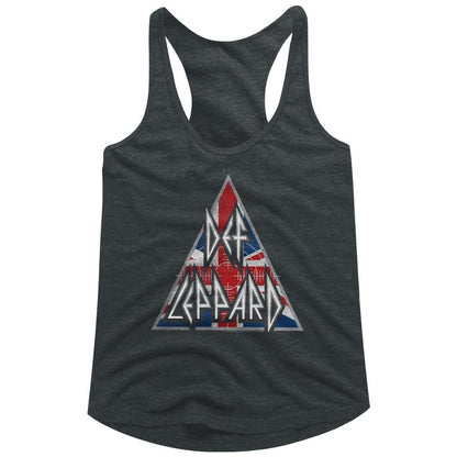 Women Exclusive DEF LEPPARD Eye-Catching Racerback, Brit Logo