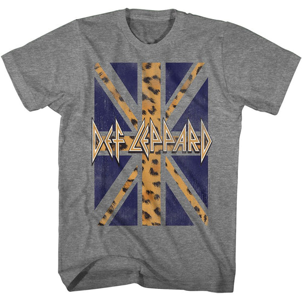 DEF LEPPARD Eye-Catching T-Shirt, Leopard Flag