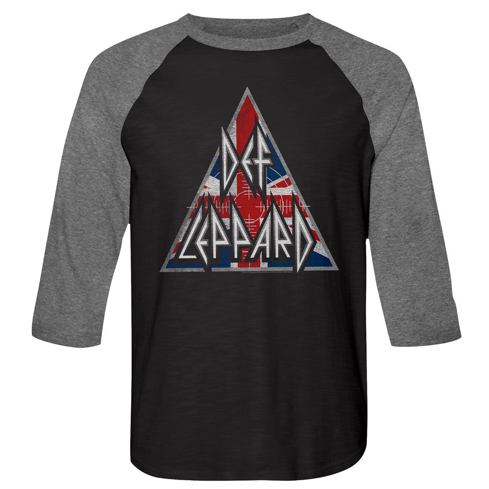 DEF LEPPARD Eye-Catching Raglan, Union Jack