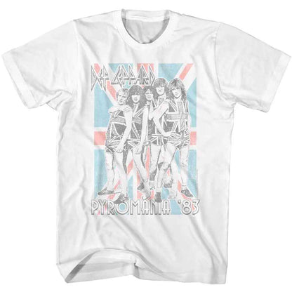 DEF LEPPARD Eye-Catching T-Shirt, Pyro Flag