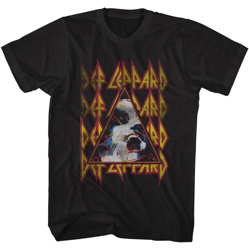 DEF LEPPARD Eye-Catching T-Shirt, Hysteria Face