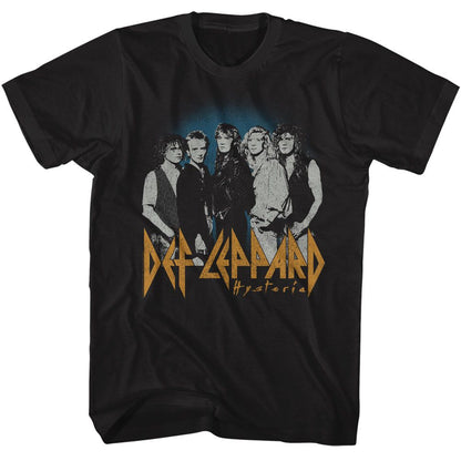 DEF LEPPARD Eye-Catching T-Shirt, Blue Fade Background