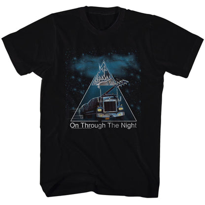 DEF LEPPARD Eye-Catching T-Shirt, On Through The Night