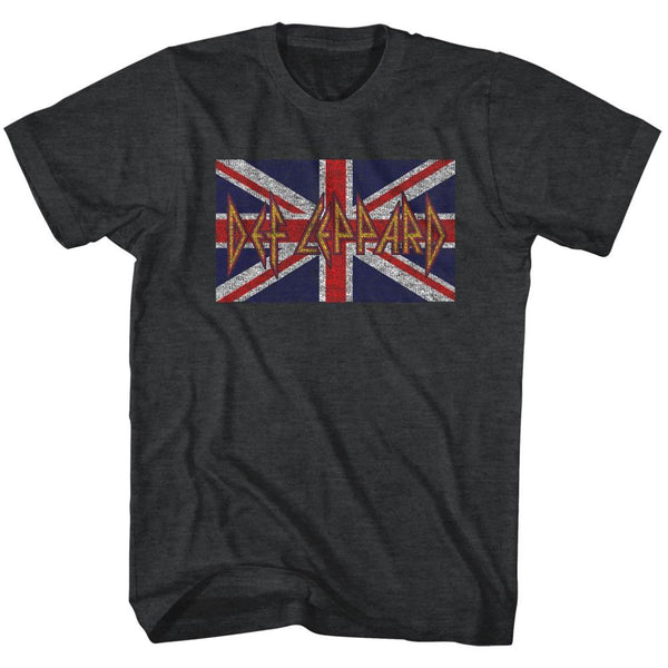 DEF LEPPARD Eye-Catching T-Shirt, Union Jack Flag