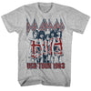 DEF LEPPARD Eye-Catching T-Shirt, Usa Tour 1983