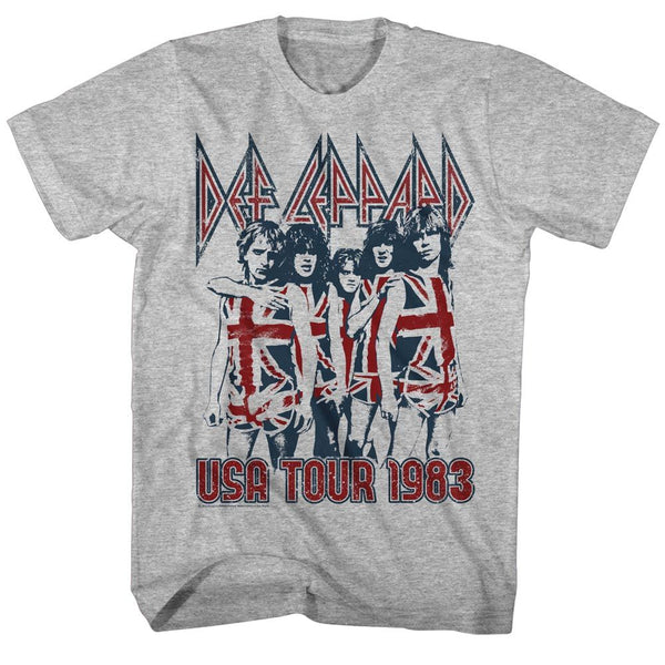 DEF LEPPARD Eye-Catching T-Shirt, Usa Tour 1983