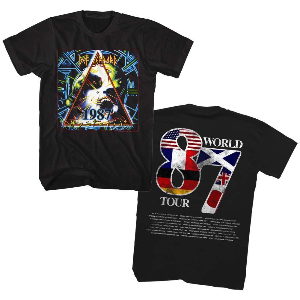 DEF LEPPARD Eye-Catching T-Shirt, World Tour 1987