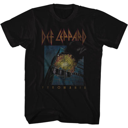 DEF LEPPARD Eye-Catching T-Shirt, Faded Pyromania