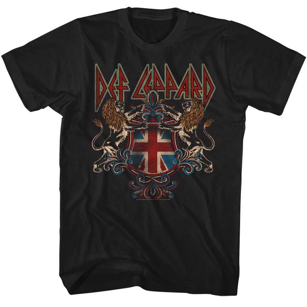 DEF LEPPARD Eye-Catching T-Shirt, Crest