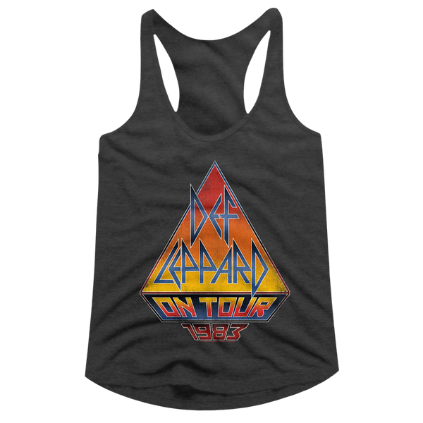 Women Exclusive DEF LEPPARD Eye-Catching Racerback, On Tour 83