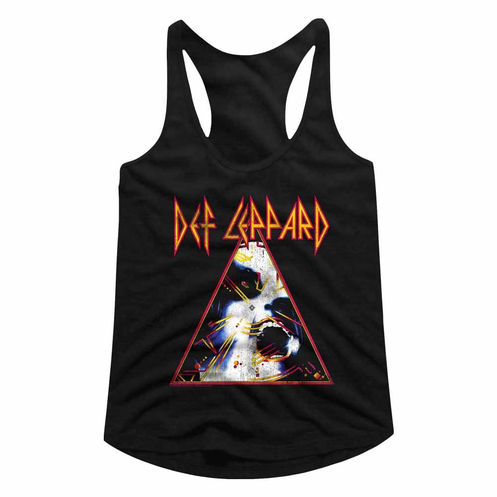 Women Exclusive DEF LEPPARD Eye-Catching Racerback, Hysteria Big